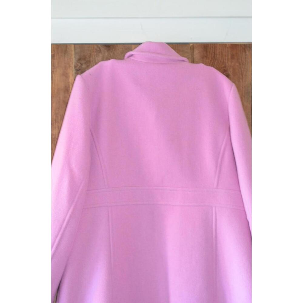 J Crew Coat Womens 18 Pink Double Cloth Wool Long Winter Jacket - Picture 6 of 6